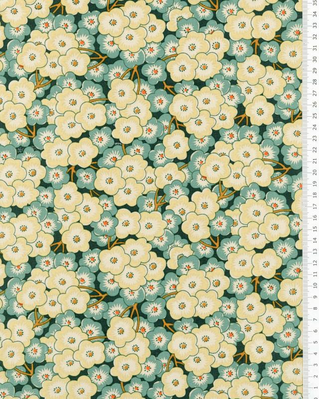Romy cotton poplin Green - Tissushop